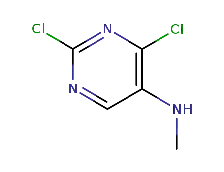 Molecular Structure of 3546-51-8 (2,4-dichloro-N-methylpyrimidin-5-amine)