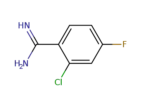 Molecular Structure of 582306-90-9 (2-CHLORO-4-FLUORO-BENZAMIDINE)