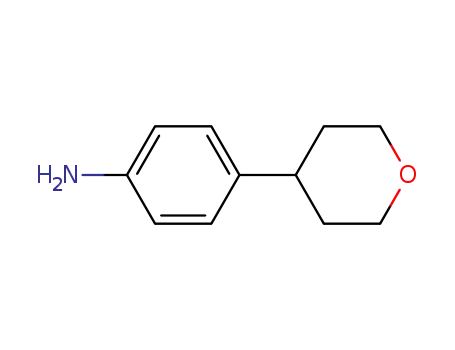 Molecular Structure of 62071-40-3 (4-(TETRAHYDRO-PYRAN-4-YL)-PHENYLAMINE)