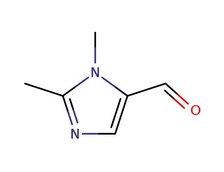 Molecular Structure of 24134-12-1 (1,2-DIMETHYL-1H-IMIDAZOLE-5-CARBALDEHYDE)