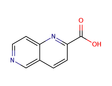 Molecular Structure of 197507-59-8 (1,6-NAPHTHYRIDINE-2-CARBOXYLIC ACID)