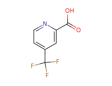 Molecular Structure of 588702-62-9 (4-(TRIFLUOROMETHYL)PYRIDINE-2-CARBOXYLIC ACID)
