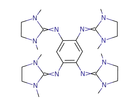 Molecular Structure of 1258956-31-8 (N<sub>1</sub>,N<sub>2</sub>,N<sub>4</sub>,N<sub>5</sub>-tetrakis(1,3-dimethylimidazolidin-2-ylidene)benzene-1,2,4,5-tetraamine)