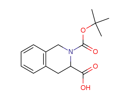 Molecular Structure of 151838-62-9 (N-(TERT-BUTOXYCARBONYL)-1,2,3,4-TETRAHYDROISOQUINOLINE-3-CARBOXYLIC ACID)