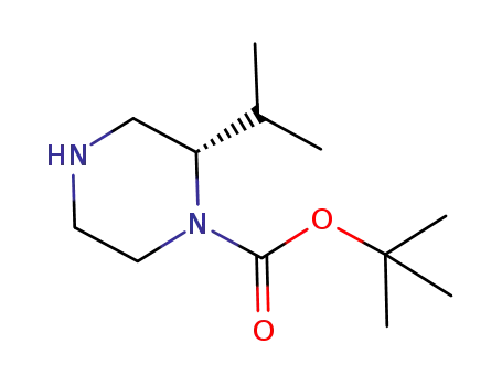 Molecular Structure of 674792-05-3 ((S)-1-Boc-2-isopropylpiperazine)