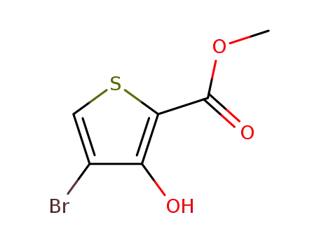 Molecular Structure of 95201-93-7 (METHYL 4-BROMO-3-HYDROXYTHIOPHENE-2-CARBOXYLATE)
