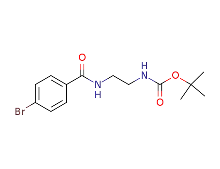 Molecular Structure of 1008505-59-6 (tert-butyl (2-(4-bromobenzamido)ethyl)carbamate)
