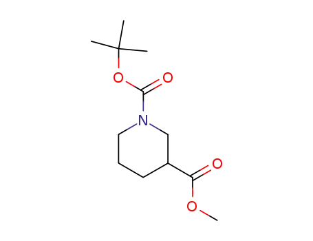 Molecular Structure of 148763-41-1 (Methyl N-Boc-piperidine-3-carboxylate)