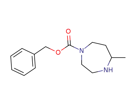 Molecular Structure of 217972-87-7 (1H-1,4-Diazepine-1-carboxylic acid, hexahydro-5-methyl-, phenylmethyl ester)