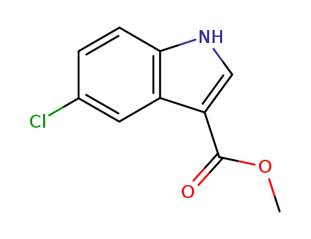 Molecular Structure of 172595-67-4 (5-CHLORO-1H-INDOLE-3-CARBOXYLIC ACID METHYL ESTER)