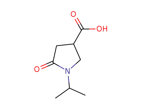 Molecular Structure of 299920-47-1 (1-Isopropyl-5-oxo-pyrrolidine-3-carboxylic acid)