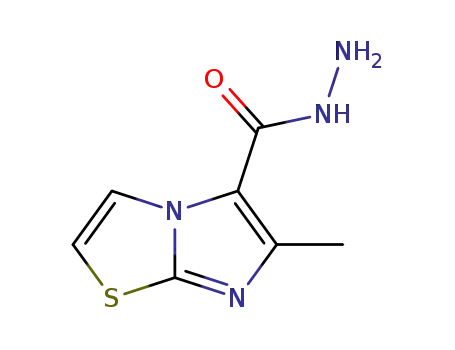 Molecular Structure of 161563-79-7 (6-METHYLIMIDAZO[2,1-B][1,3]THIAZOLE-5-CARBOHYDRAZIDE)