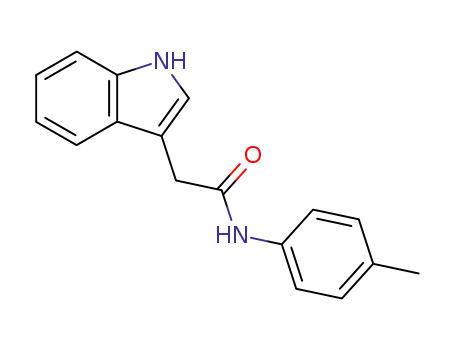 Molecular Structure of 73031-13-7 (1H-Indole-3-acetamide, N-(4-methylphenyl)-)