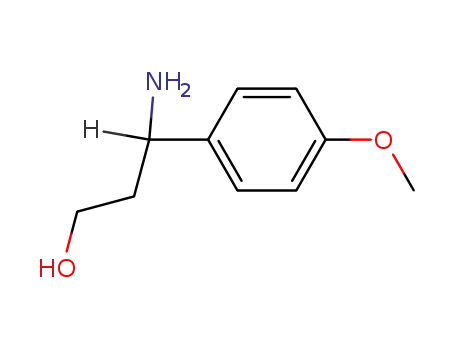 Molecular Structure of 68208-24-2 (3-AMINO-3-(P-METHOXYPHENYL)-1-PROPANOL)