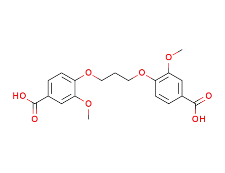 Molecular Structure of 3018-48-2 (Benzoic acid, 4,4'-[1,3-propanediylbis(oxy)]bis[3-methoxy-)