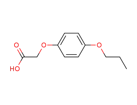 Molecular Structure of 713509-19-4 (Acetic acid, 2-(4-propoxyphenoxy)-)