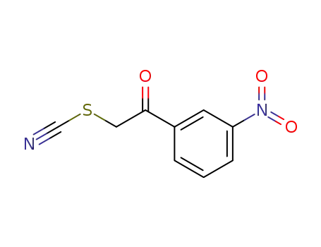 Molecular Structure of 6097-22-9 (3-NITROPHENACYL THIOCYANATE)
