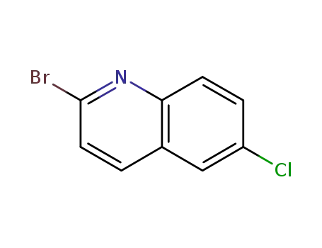 Molecular Structure of 891842-50-5 (2-Bromo-6-chloroquinoline)