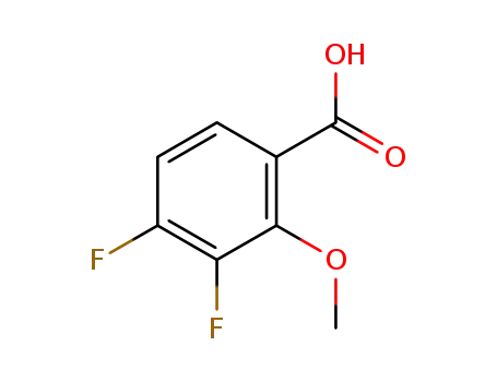 Molecular Structure of 875664-52-1 (3,4-Difluoro-2-methoxybenzoic acid)