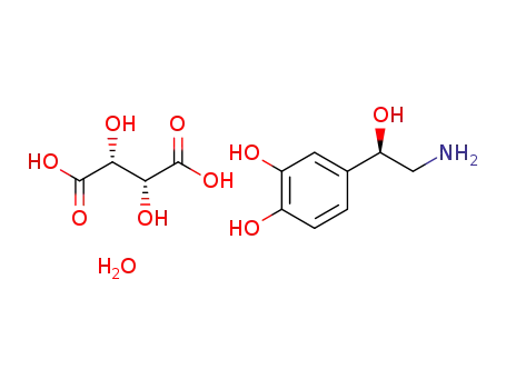 Molecular Structure of 304903-81-9 ((+/-)-NOREPINEPHRINE L-BITARTRATE)