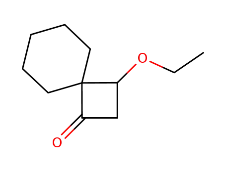 Molecular Structure of 1051379-48-6 (3-ethoxy-spiro[3.5]nonan-1-one)