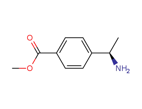Molecular Structure of 912342-10-0 (Benzoicacid, 4-[(1R)-1-aminoethyl]-, methyl ester)