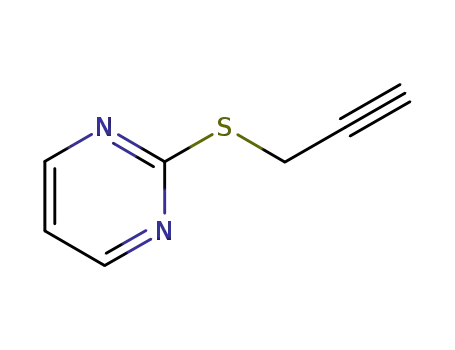 Molecular Structure of 397330-61-9 (Pyrimidine, 2-(2-propynylthio)- (9CI))