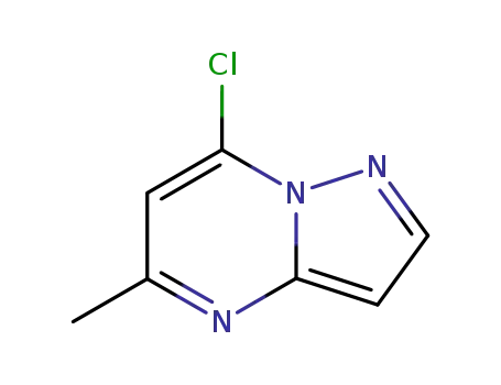 Molecular Structure of 16082-27-2 (7-CHLORO-5-METHYLPYRAZOLO[1,5-A]PYRIMIDINE)
