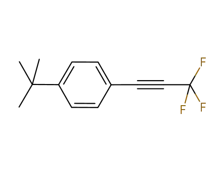 Molecular Structure of 1227931-82-9 (1-(tert-butyl)-4-(3,3,3-trifluoroprop-1-yn-1-yl)-benzene)