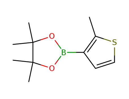 Molecular Structure of 910553-12-7 (2-Methylthiophene-3-boronic acid pinacol ester)