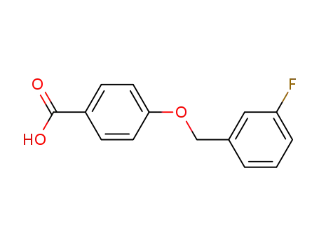 Molecular Structure of 405-85-6 (4-[(3-FLUOROBENZYL)OXY]BENZENECARBOXYLIC ACID)