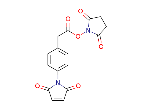 1H-Pyrrole-2,5-dione,
1-[4-[2-[(2,5-dioxo-1-pyrrolidinyl)oxy]-2-oxoethyl]phenyl]-(91574-33-3)