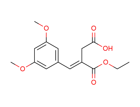 Molecular Structure of 607356-91-2 ((E)-4-(3,5-dimethoxyphenyl)-3-(ethoxycarbonyl)but-3-enoic acid)