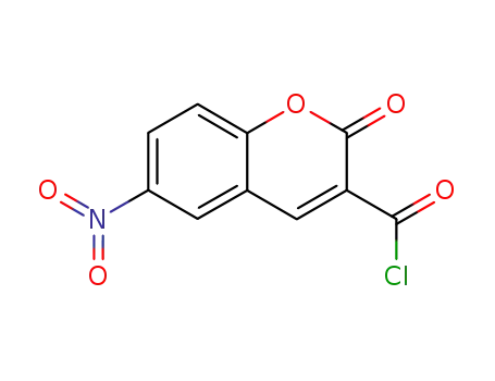 Molecular Structure of 71942-48-8 (6-nitro-2-oxo-2H-chromene-3-carbonyl chloride)