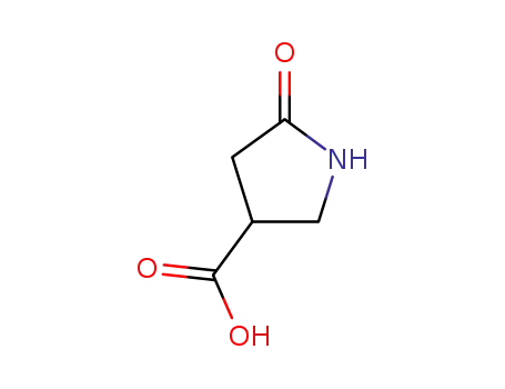Molecular Structure of 7268-43-1 (5-OXO-PYRROLIDINE-3-CARBOXYLIC ACID)