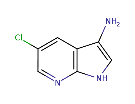 Molecular Structure of 936243-40-2 (1H-Pyrrolo[2,3-b]pyridin-3-amine, 5-chloro-)