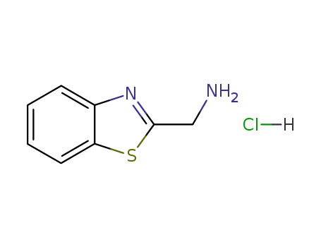 Molecular Structure of 29198-41-2 (1,3-Benzothiazol-2-ylmethylamine hydrochloride)