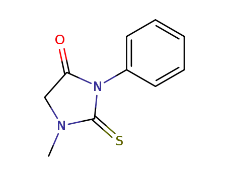 Molecular Structure of 18391-77-0 (1-methyl-3-phenyl-2-thioxoimidazolidin-4-one)