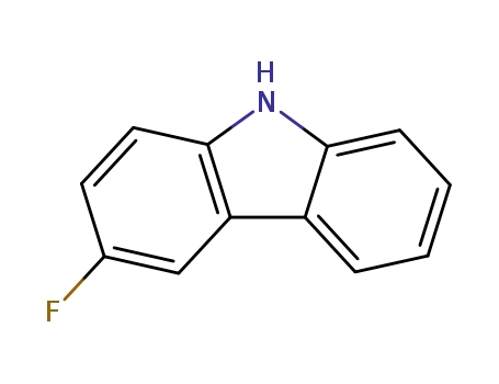 Molecular Structure of 391-45-7 (3-Fluorocarbazole)