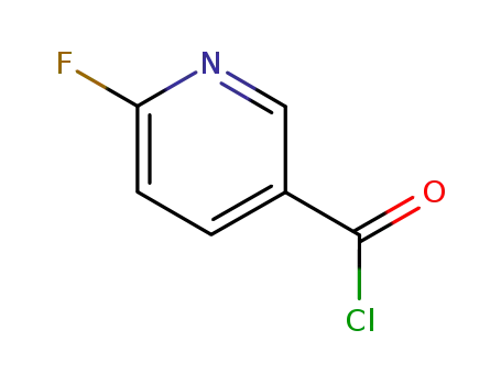 Molecular Structure of 65352-94-5 (3-Pyridinecarbonyl chloride, 6-fluoro- (9CI))