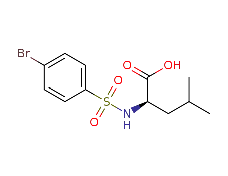 Molecular Structure of 1308991-43-6 (N-p-bromobenzenesulfonyl-D-leucine)