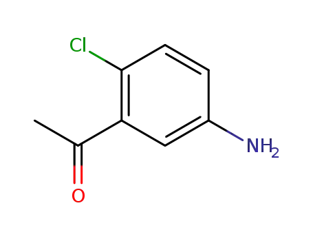 Molecular Structure of 99914-14-4 (2-CHLORO-5-AMINO-ACETOPHENONE)