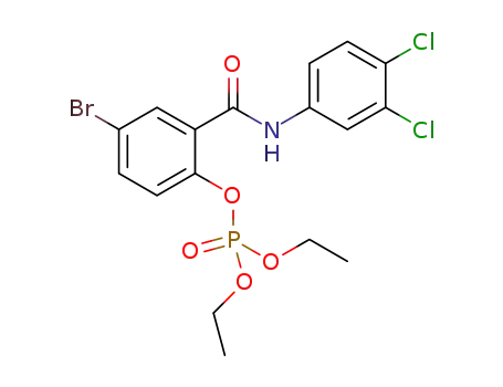 4-bromo-2-[(3,4-dichlorophenyl)carbamoyl]phenyl diethyl phosphate