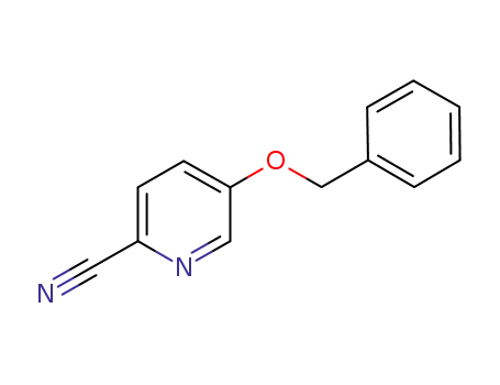 Molecular Structure of 78760-60-8 (2-PYRIDINECARBONITRILE, 5-(PHENYLMETHOXY)-)