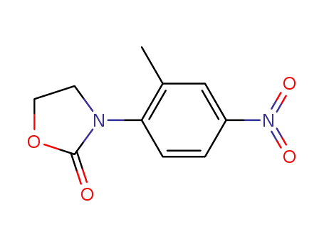 Molecular Structure of 444002-92-0 (3-(2-methyl-4-nitrophenyl)-1,3-oxazolidin-2-one)