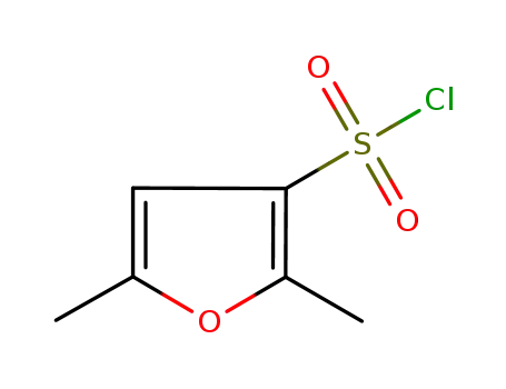 Molecular Structure of 166964-26-7 (2,5-DIMETHYL-3-FURANSULFONYL CHLORIDE)