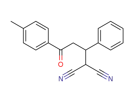 Molecular Structure of 77609-10-0 (Propanedinitrile, [3-(4-methylphenyl)-3-oxo-1-phenylpropyl]-)