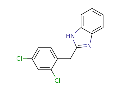 Molecular Structure of 154660-96-5 (1H-Benzimidazole,2-[(2,4-dichlorophenyl)methyl]-)