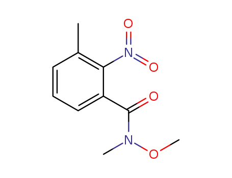 Molecular Structure of 1355966-30-1 (N-methoxy-N,3-dimethyl-2-nitrobenzamide)