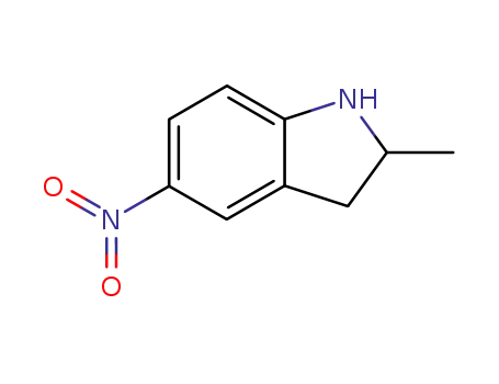 Molecular Structure of 115210-54-3 (2-METHYL-5-NITROINDOLINE)